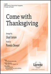 Come with Thanksgiving SATB choral sheet music cover